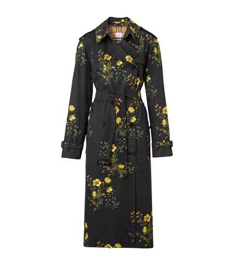 womens burberry floral coat|burberry coat women's outlet.